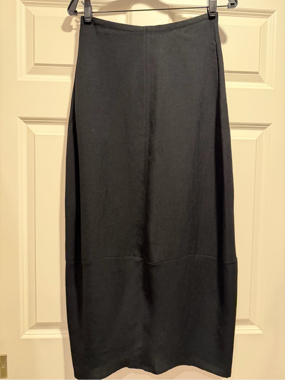NWOT Studio Nicholson Beni Black Midi Skirt UK 6 / IT 38 | Linen-Like Twill - Picture 7 of 12